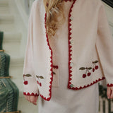 Konges Sløjd A/S Strickblusen off white