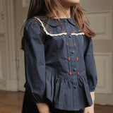 Konges Sløjd A/S Röcke - Jersey navy blazer