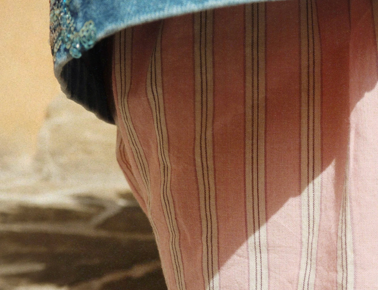 Konges Sløjd A/S WOVEN SHORTS & BLOOMERS basil/orchid/bleu stripe