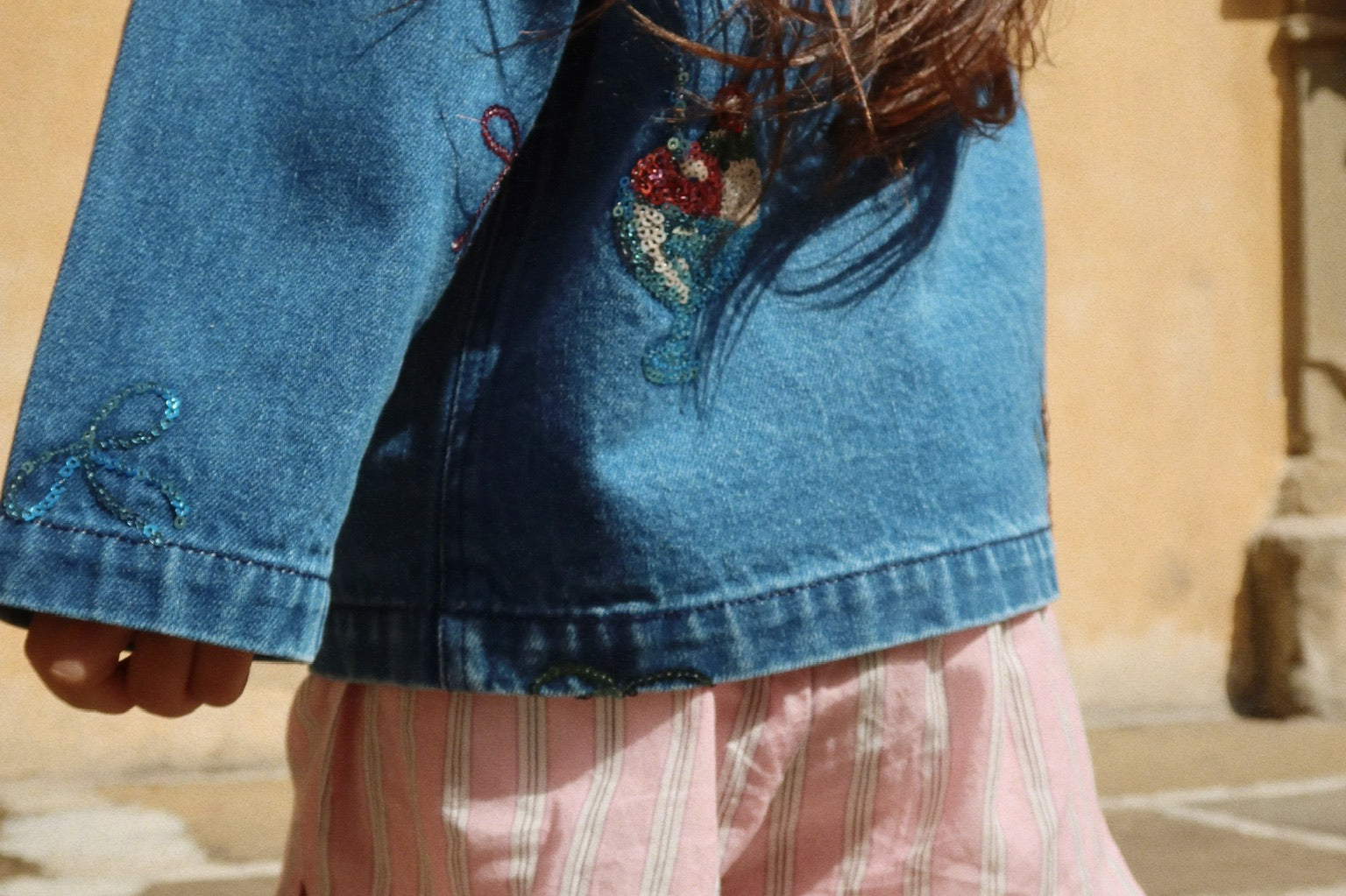 Konges Sløjd A/S WOVEN SHORTS & BLOOMERS soleil/bleu/basil stripe