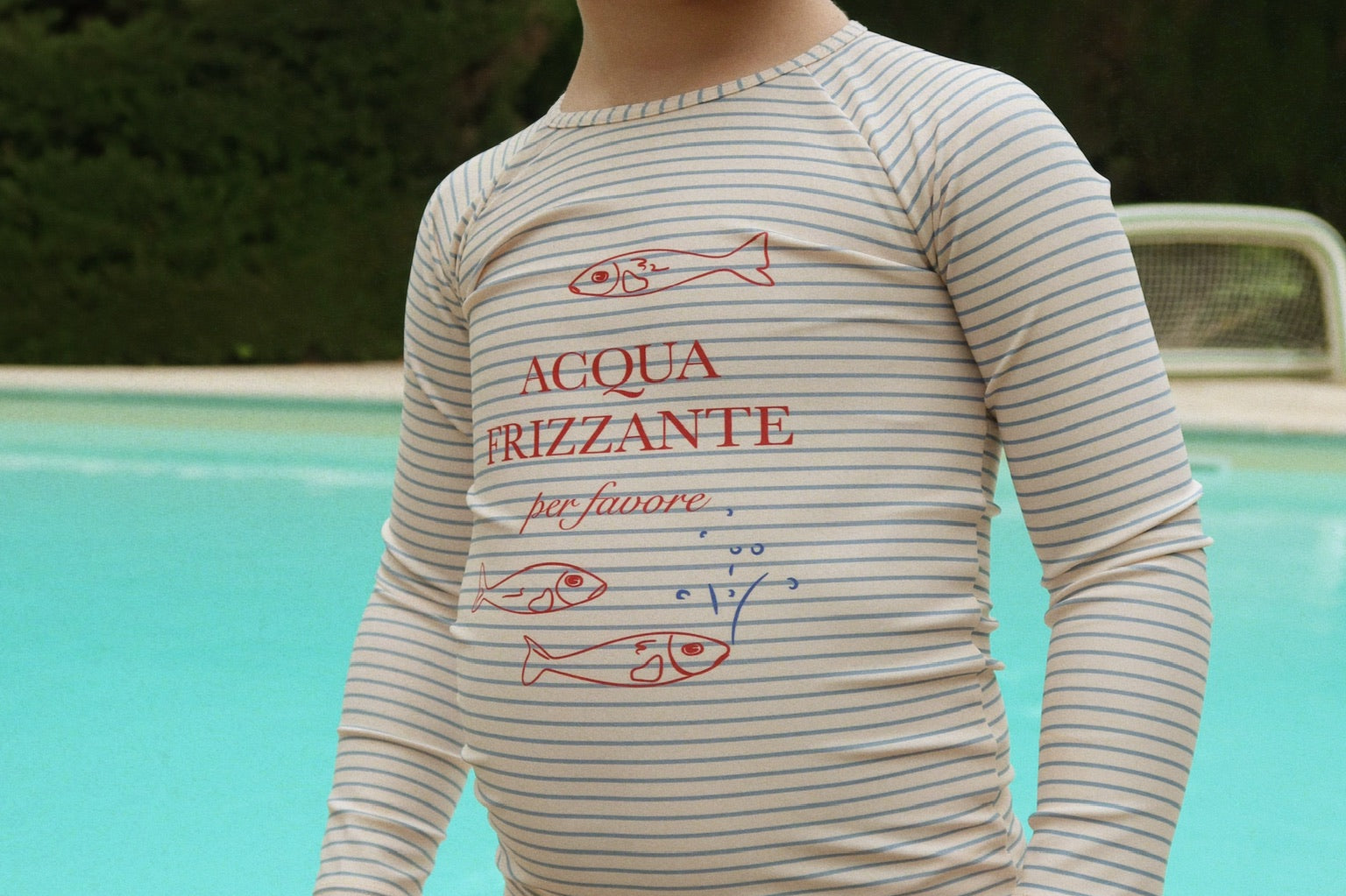 Konges Sløjd A/S UV SWIMBLOUSES stripe bluie