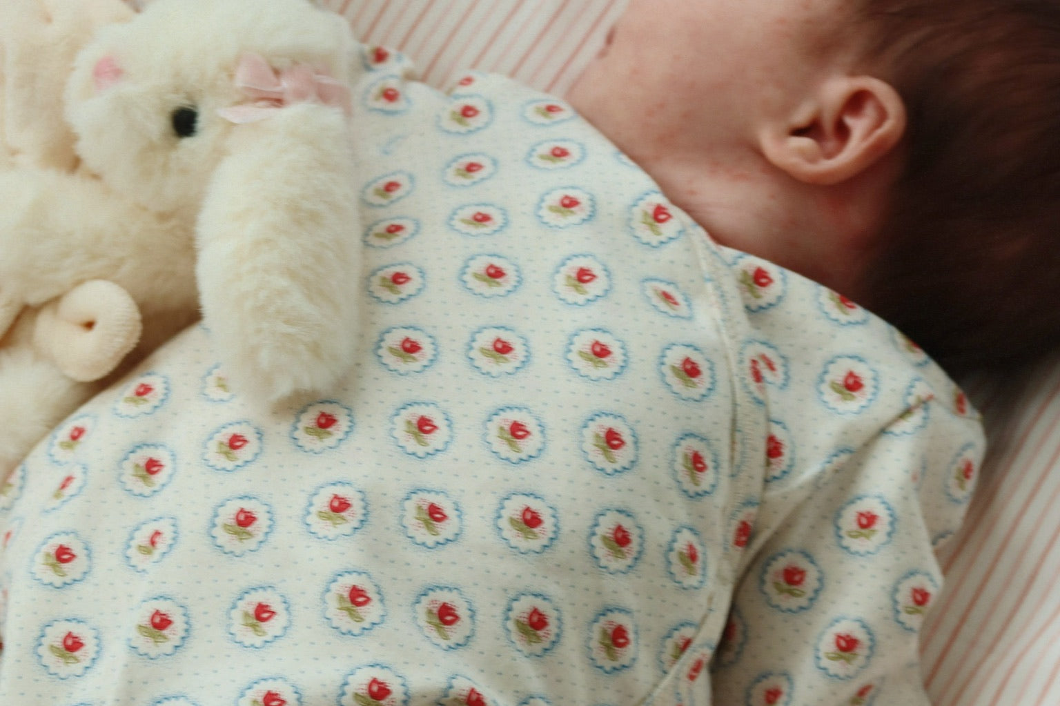 Konges Sløjd A/S Bettwäsche - Baby stripie petite rose