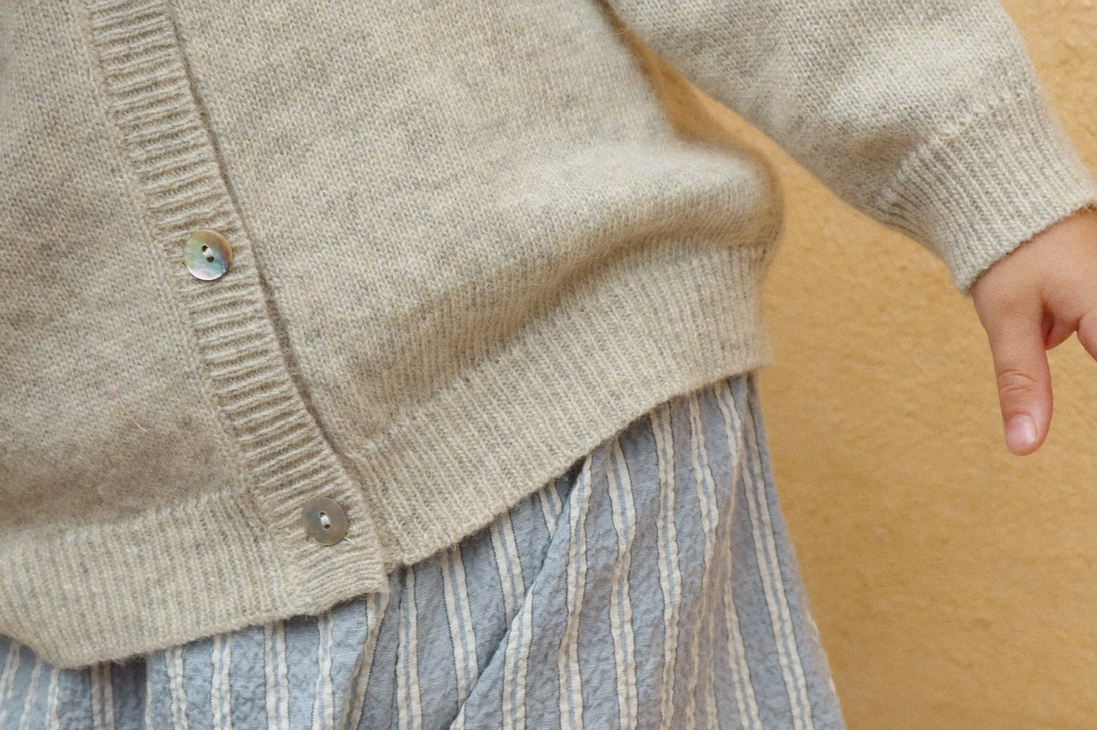 Konges Sløjd A/S Strickblusen off white melange