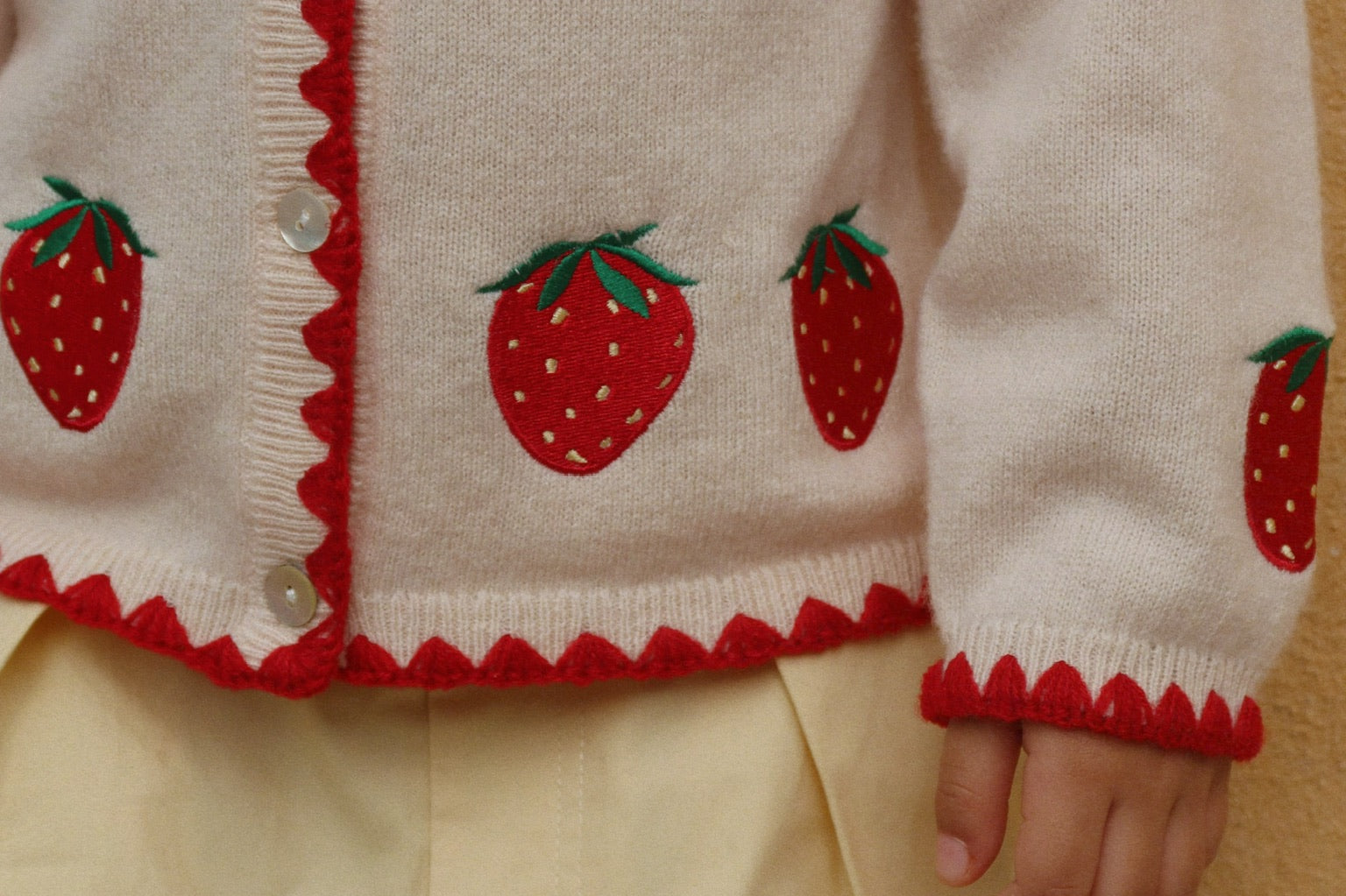 Konges Sløjd A/S Strickblusen buttercream