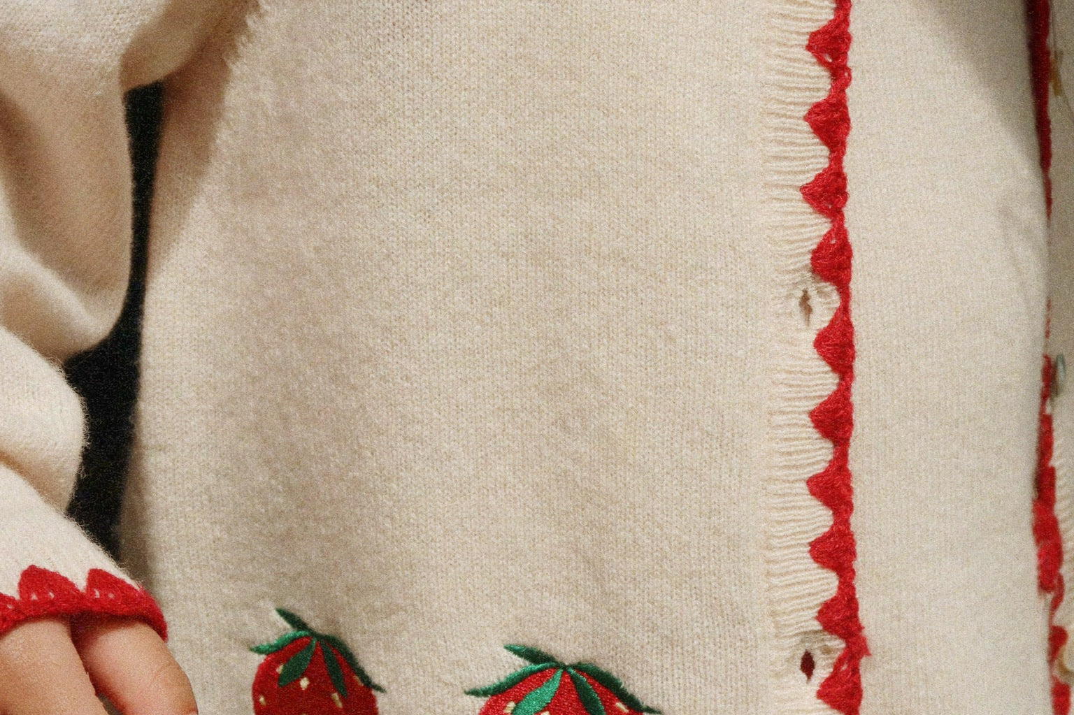 Konges Sløjd A/S Strickblusen buttercream