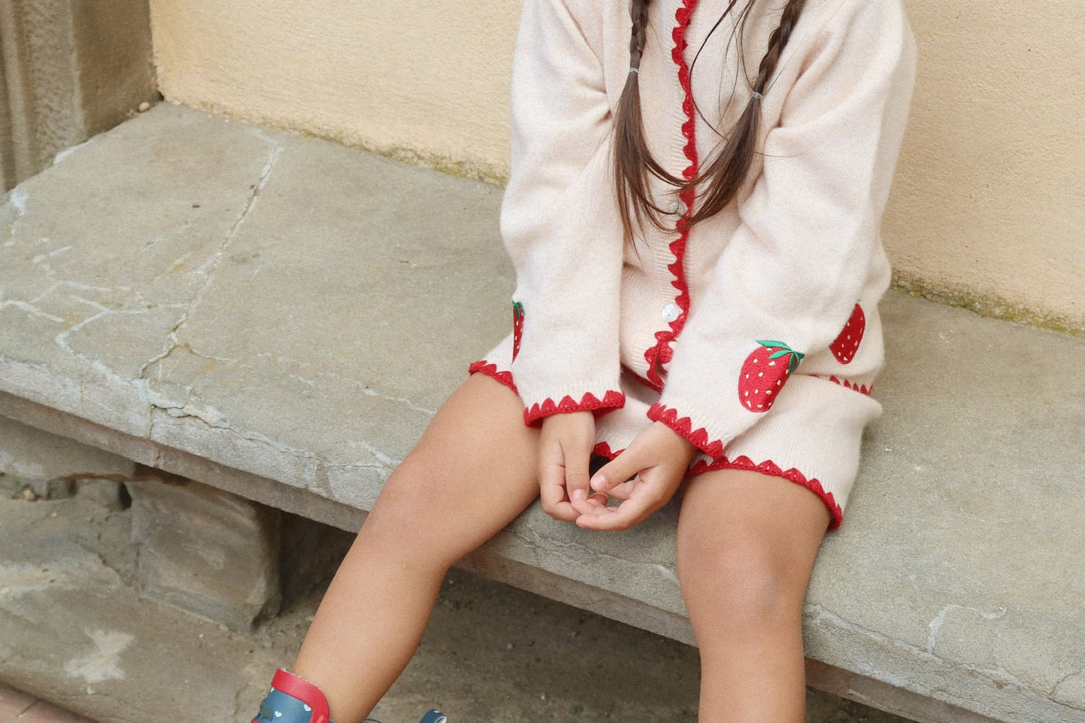 Konges Sløjd A/S Strickblusen buttercream