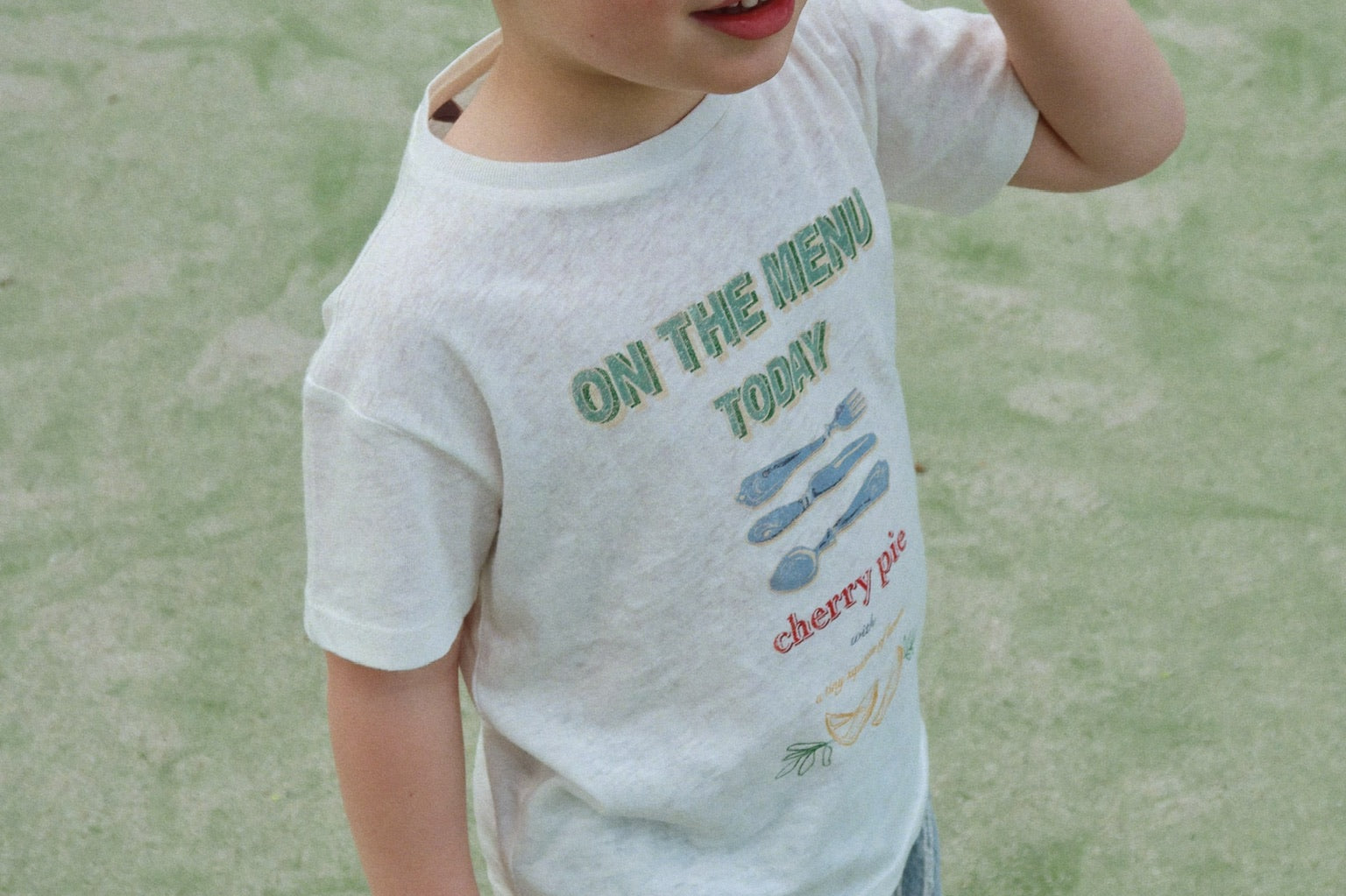 Konges Sløjd A/S JERSEY T-SHIRTS off white/on the menu