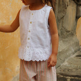 Konges Sløjd A/S Hosen - Gewebt blush stripe