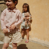 Konges Sløjd A/S WOVEN SHORTS & BLOOMERS basil/orchid/bleu stripe
