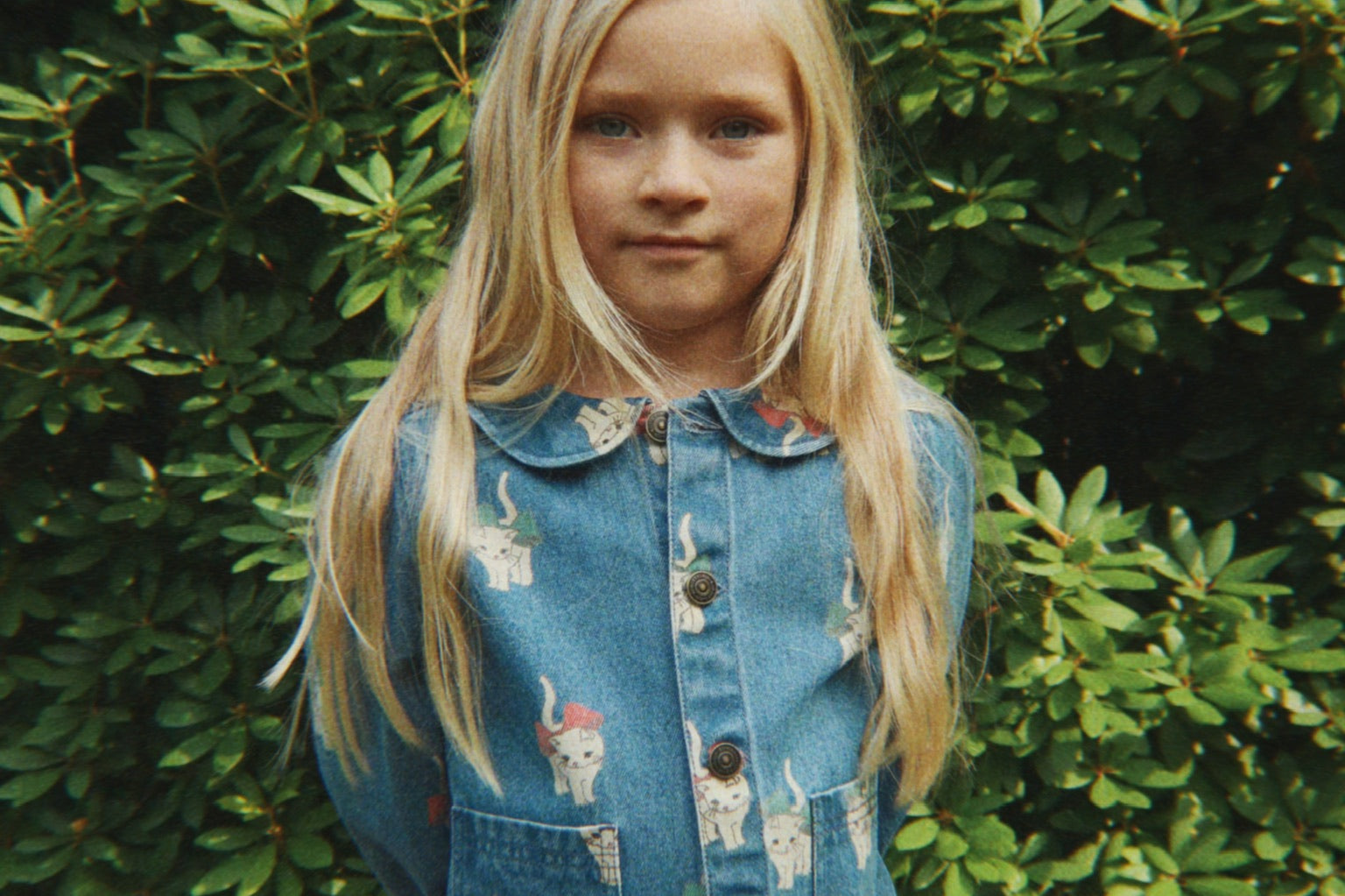 Konges Sløjd A/S Jacken und Weste - Gewebt bow kitty denim