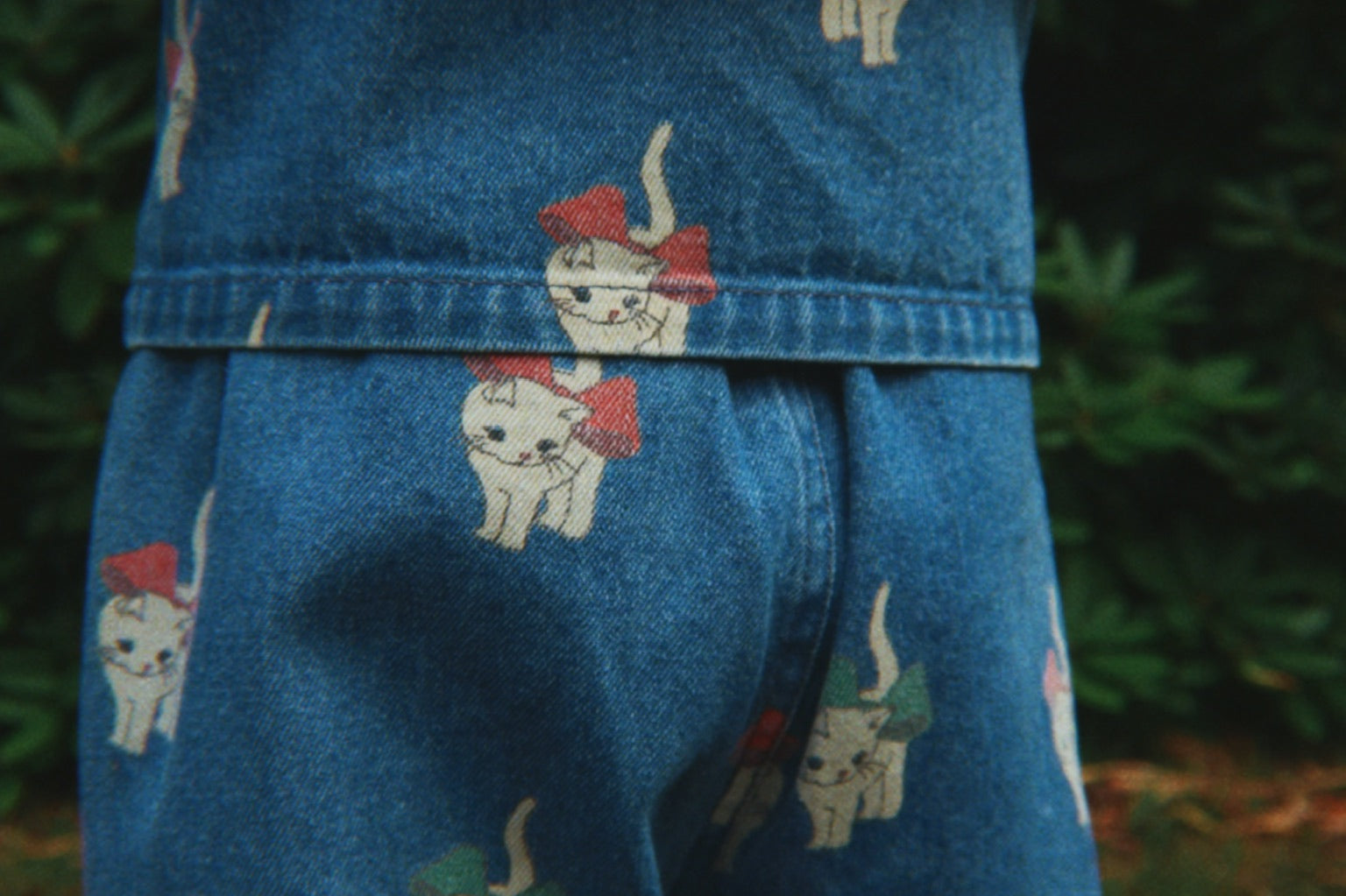 Konges Sløjd A/S Hosen - Gewebt bow kitty denim