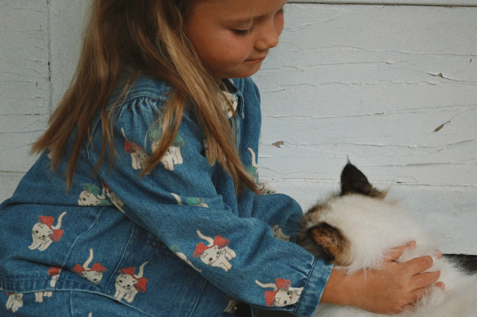 Konges Sløjd A/S Jacken und Weste - Gewebt bow kitty denim