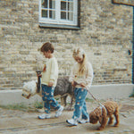 Konges Sløjd A/S Hosen - Gewebt bow kitty denim