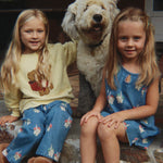 Konges Sløjd A/S WOVEN PANTS bow kitty denim