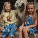 Konges Sløjd A/S WOVEN PANTS bow kitty denim