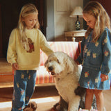 Konges Sløjd A/S WOVEN PANTS bow kitty denim