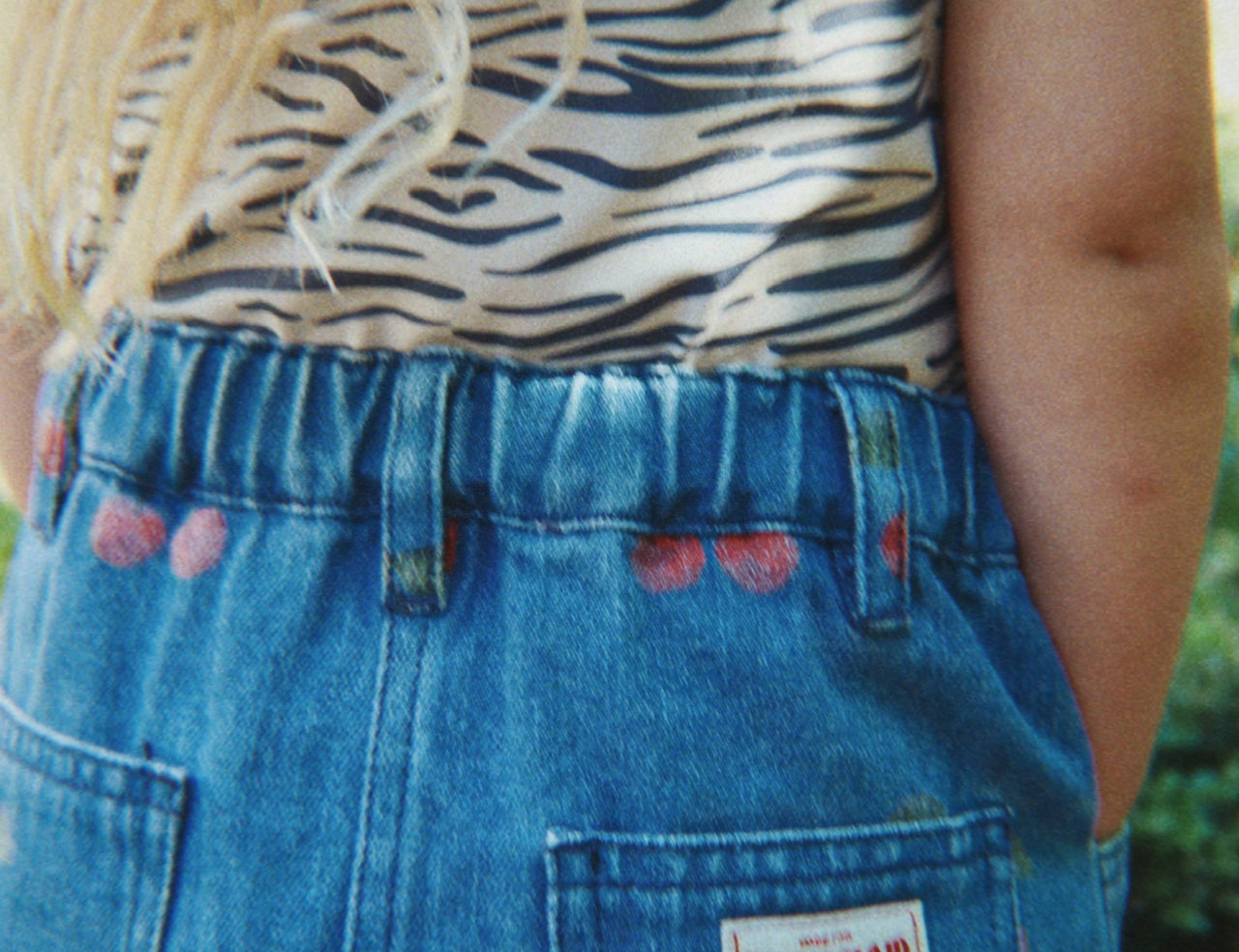 Konges Sløjd A/S WOVEN SKIRTS ma grande cerise denim