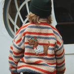 Konges Sløjd A/S TEDDY & FLEECE tangerine stripe