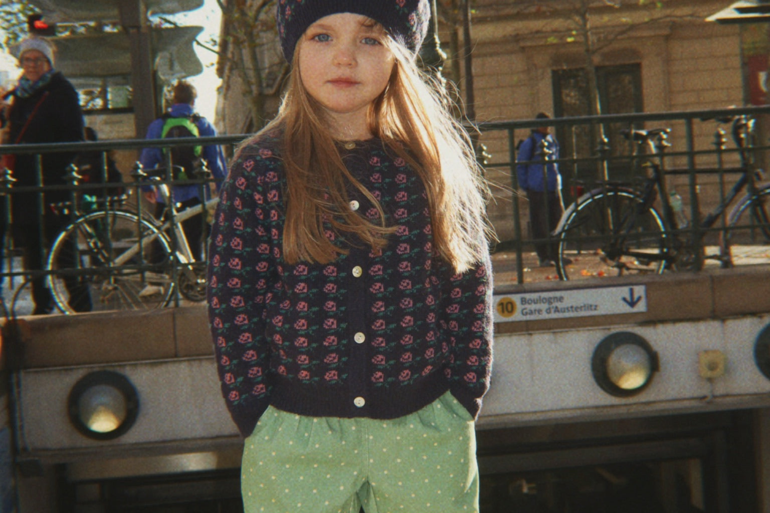 Konges Sløjd A/S WOVEN PANTS dot pistacchi