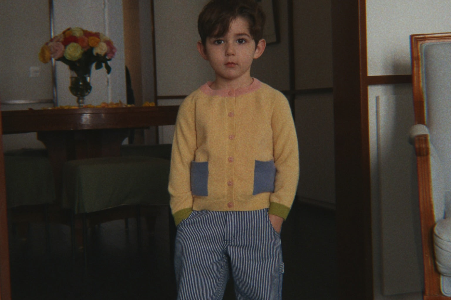 Konges Sløjd A/S WOVEN PANTS blue stripe