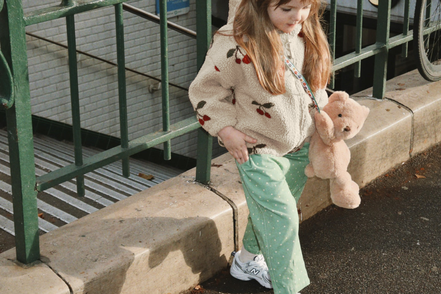 Konges Sløjd A/S WOVEN PANTS dot pistacchi
