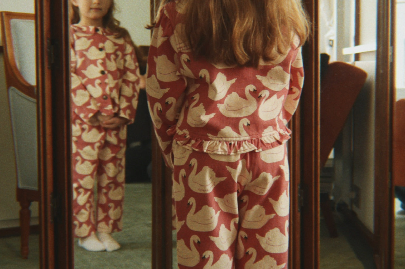Konges Sløjd A/S WOVEN PANTS swan rose