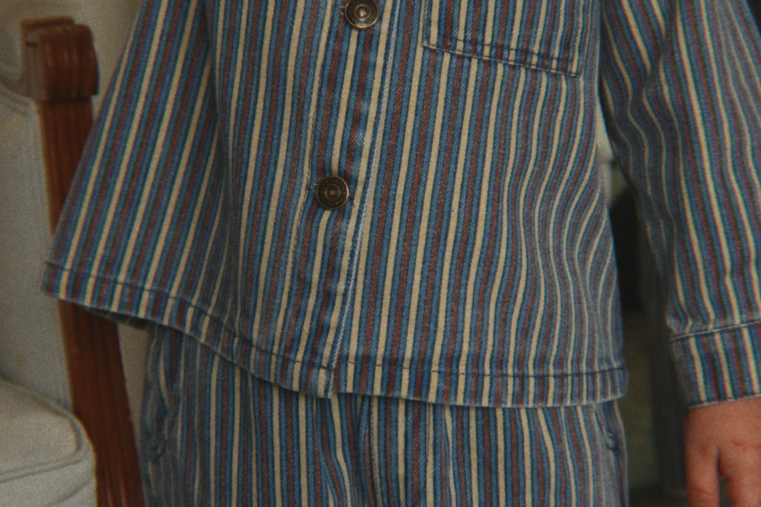 Konges Sløjd A/S WOVEN PANTS tricolore bleu