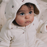 Konges Sløjd A/S Strampler mit Kaputze cherry