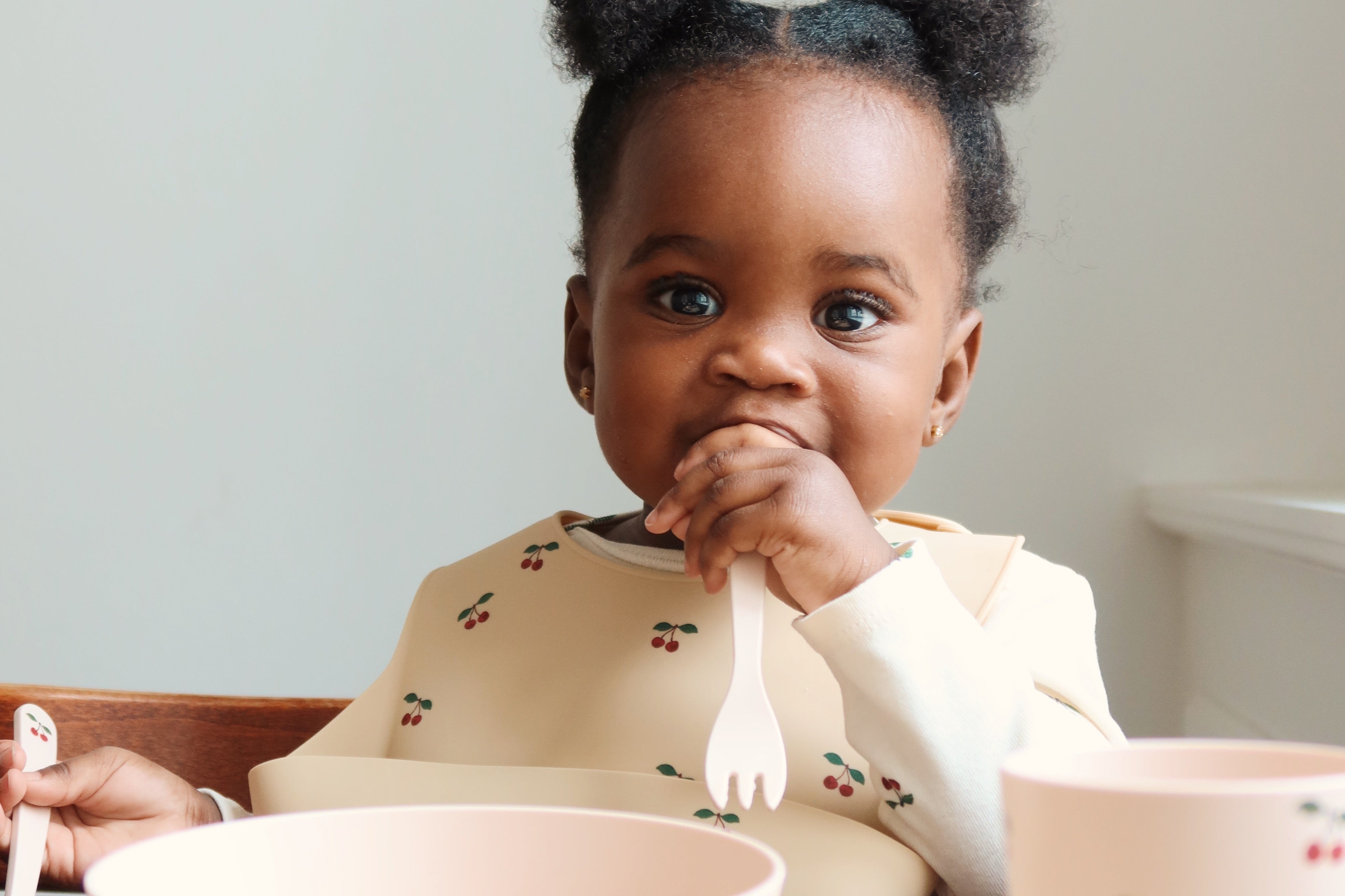 Konges Sløjd A/S Lätzchen cherry/mocca