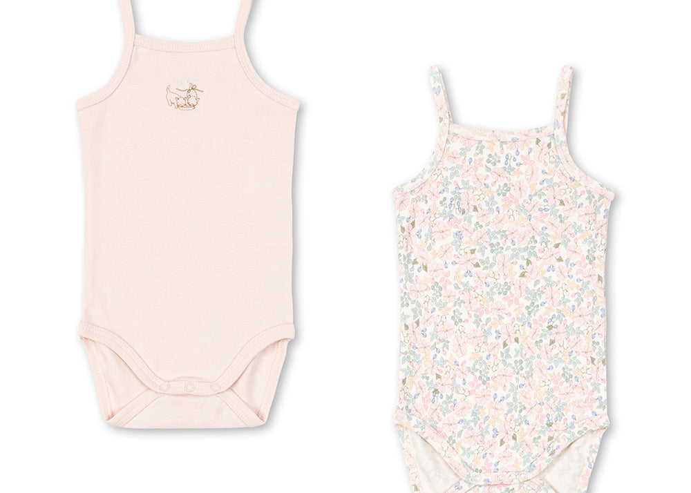 Konges Sløjd A/S BODYSTOCKINGS prato fiori aop/creole pink