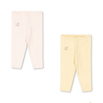 Konges Sløjd A/S JERSEY PANTS banana crepe/creole pink
