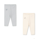 Konges Sløjd A/S JERSEY PANTS buttercream/pearl blue