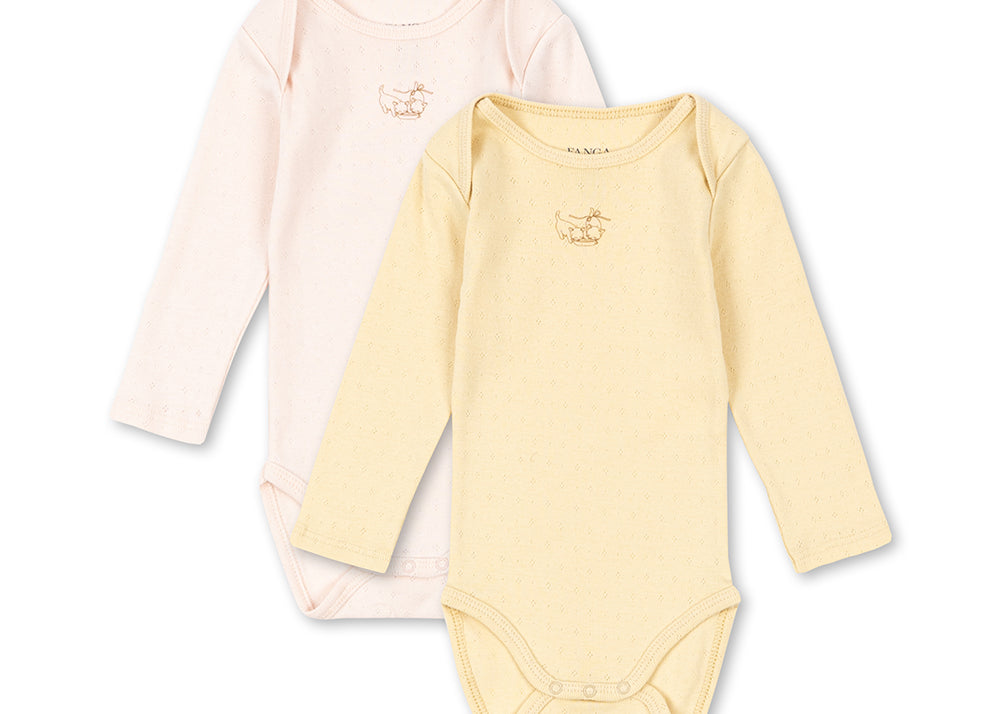 Konges Sløjd A/S BODYSTOCKINGS banana crepe/creole pink