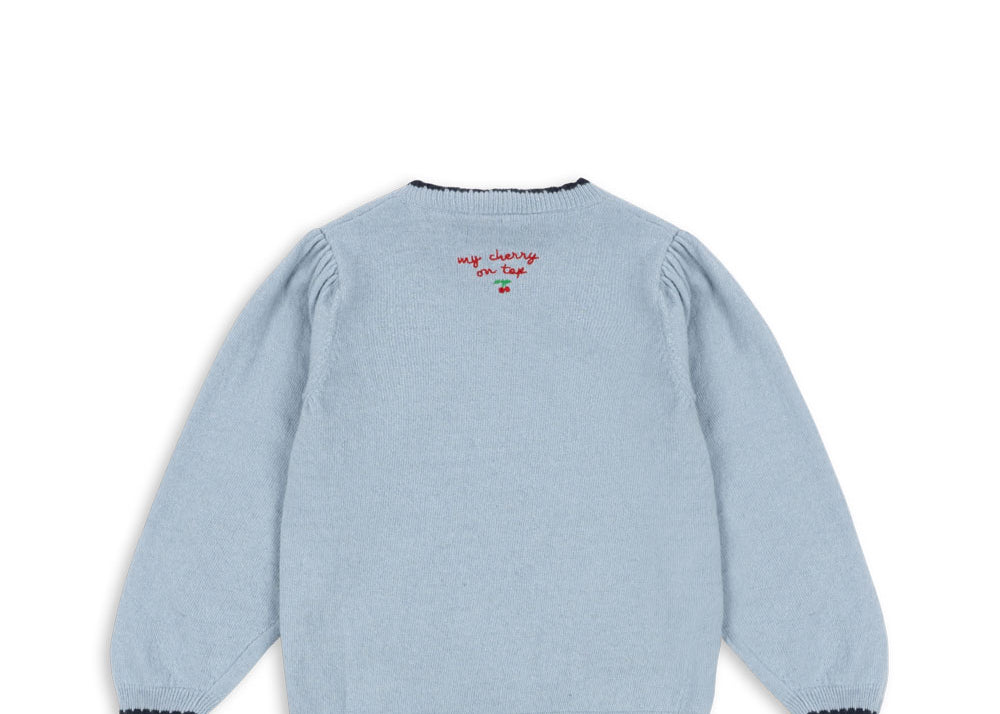 Konges Sløjd A/S Strickblusen blue fog