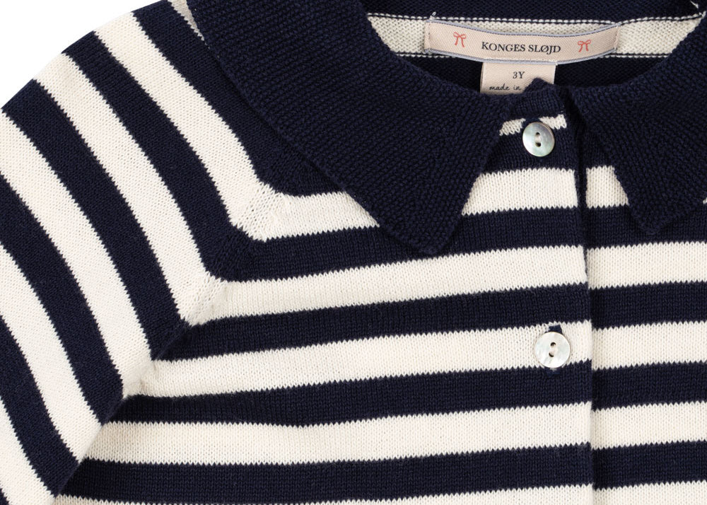 Konges Sløjd A/S Strickblusen navy stripe