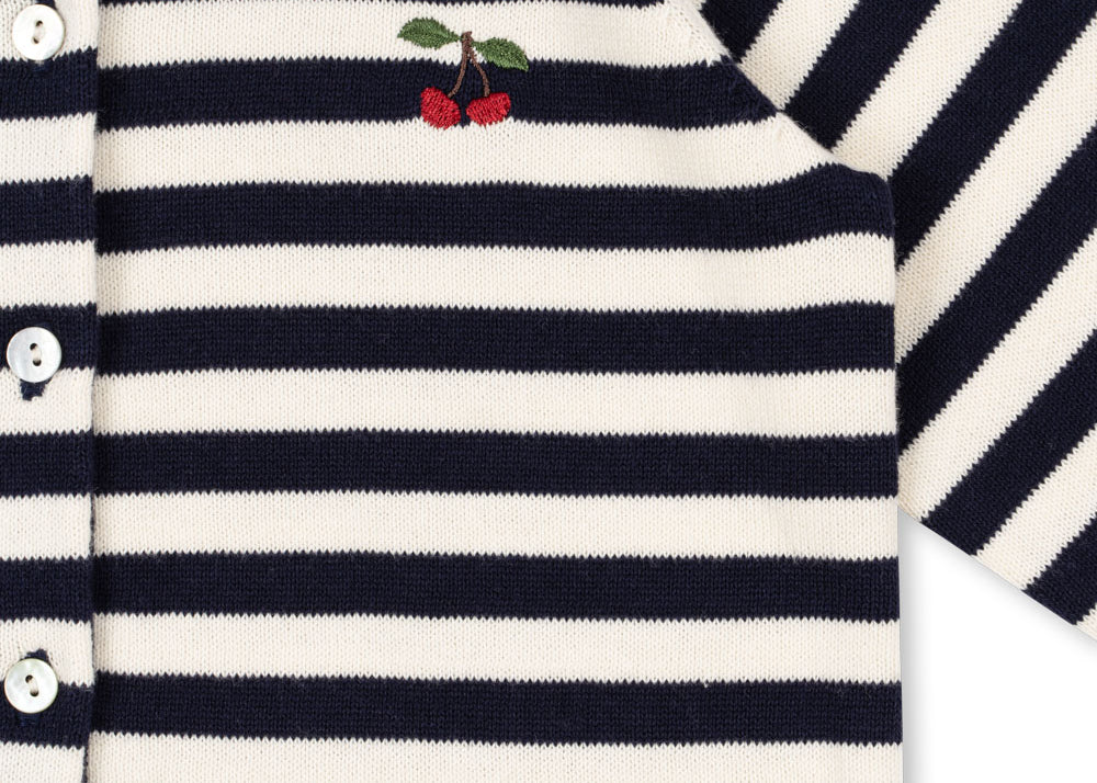 Konges Sløjd A/S Strickblusen navy stripe