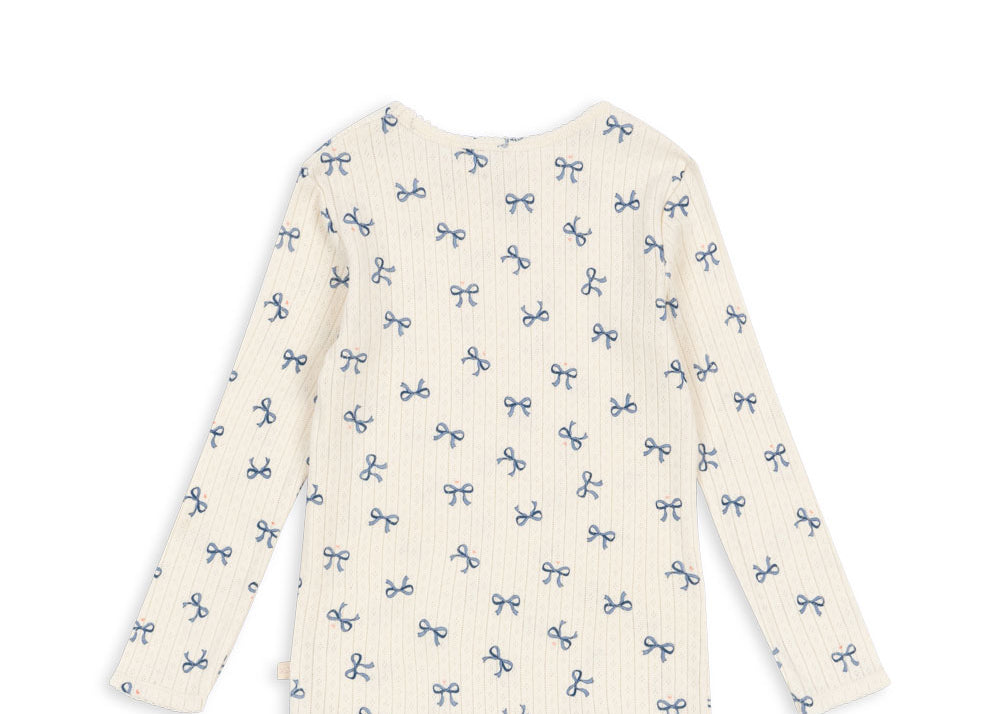 Konges Sløjd A/S Blusen - Jersey bow bleu