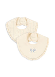Konges Sløjd A/S Bandana Lätzchen fete de fleur/seedpearl