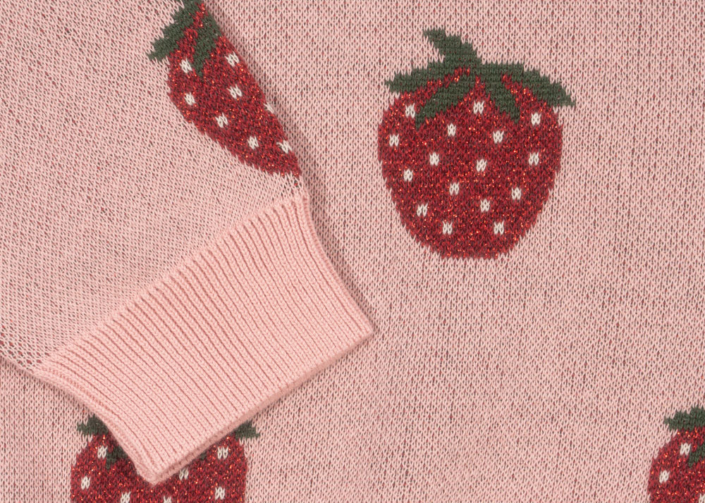 Konges Sløjd A/S Blusen - Strick strawberry