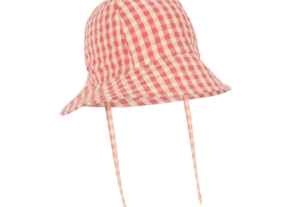 Konges Sløjd A/S Mütze flamingo plume check
