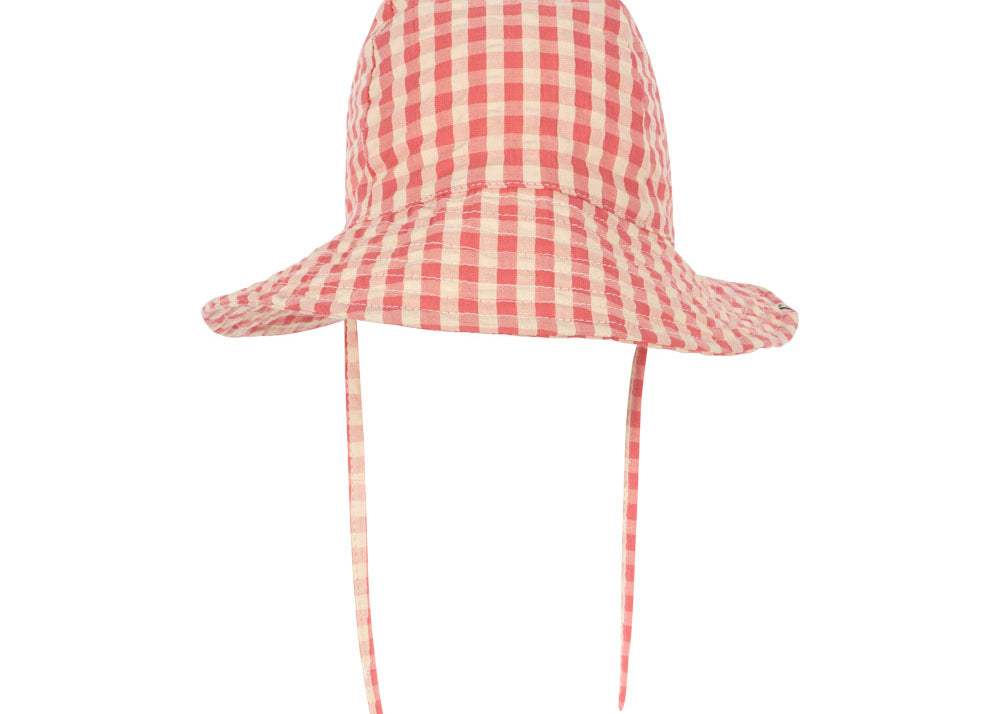 Konges Sløjd A/S Mütze flamingo plume check