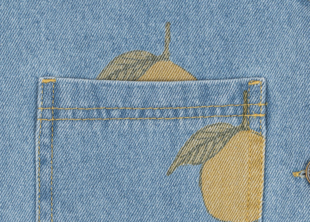 Konges Sløjd A/S Blusen - Gewebt lemon denim