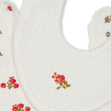 Konges Sløjd A/S Bandana Lätzchen rose red/snow white