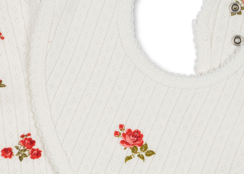 Konges Sløjd A/S Bandana Lätzchen rose red/snow white