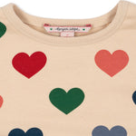 Konges Sløjd A/S Blusen - Jersey bon coeur coloré