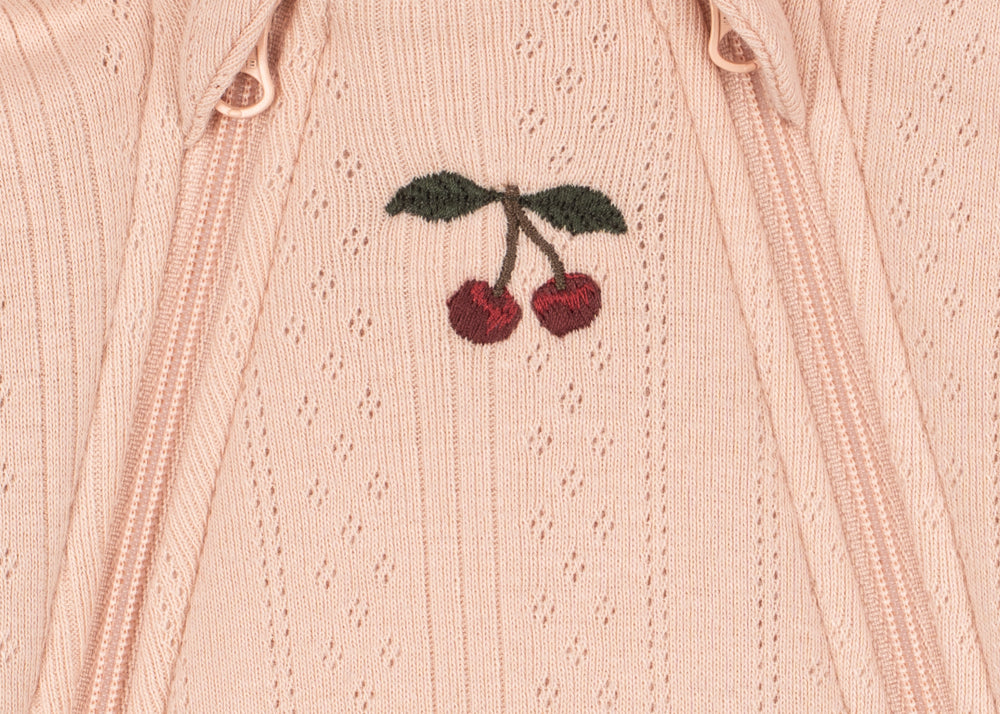 Konges Sløjd A/S Strampler mit Kaputze cameo rose