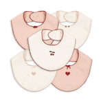 Konges Sløjd A/S Bandana Lätzchen rose/white mix