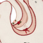 Konges Sløjd A/S Bandana Lätzchen rose/white mix