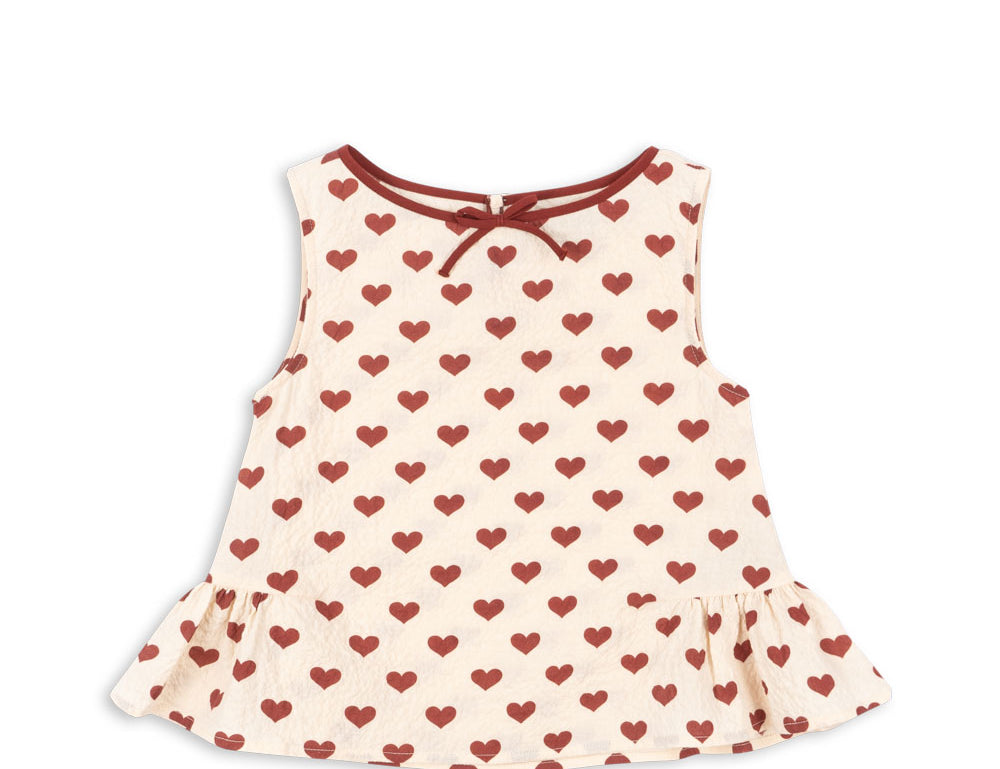 Konges Sløjd A/S WOVEN SHORT SLEEVE SHIRTS amour rouge