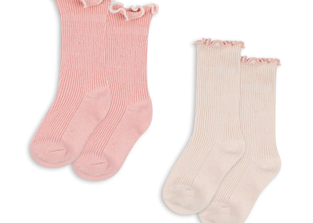 Konges Sløjd A/S Socken rose/off white